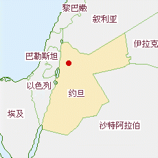 约旦国土面积示意图